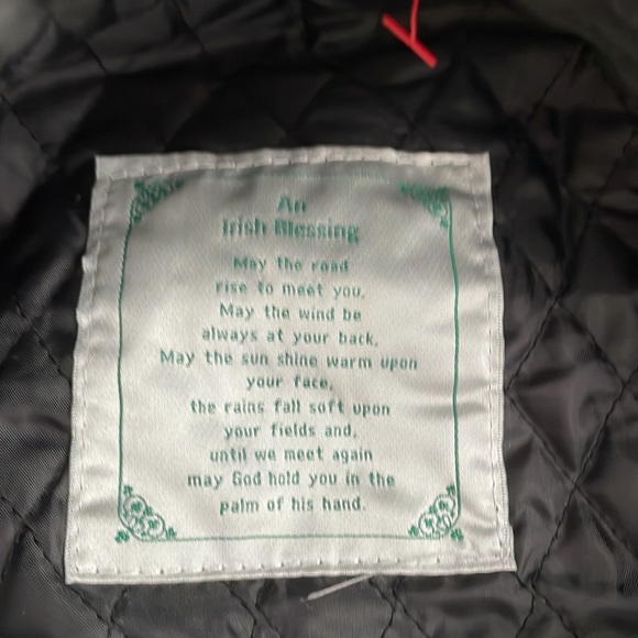 Vintage Wool Patchwork Ireland Newsboy Hat Irish blessing inside/ insulated - Picture 3 of 4